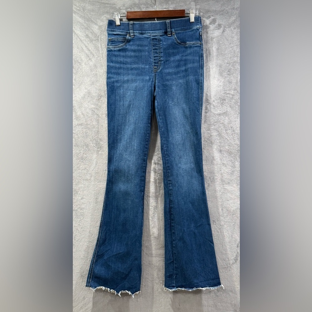Spanx Clean Indigo Bootcut Trouser Jeans Women Size Medium Denim Shaping Western